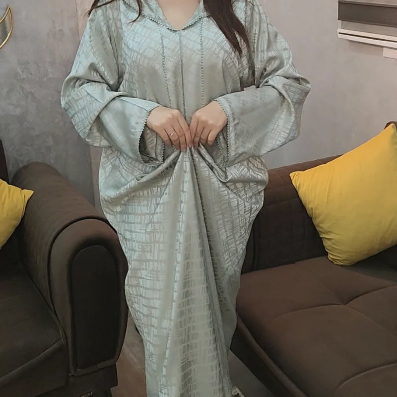 GRIS جلابة من قطعة واحدة كمخة