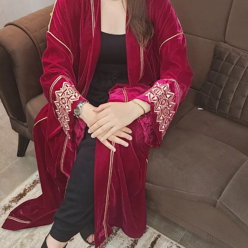 Kimono Velours Passion Grenat