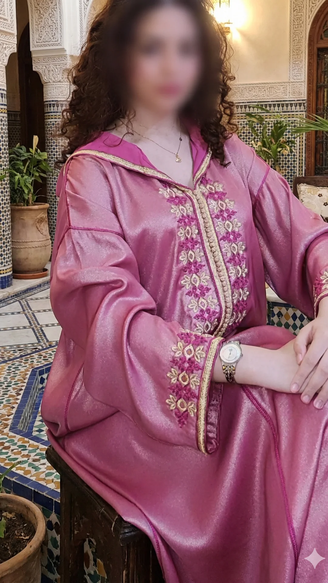 جلابة من قطعة واحدة MAUVE CLAIRE