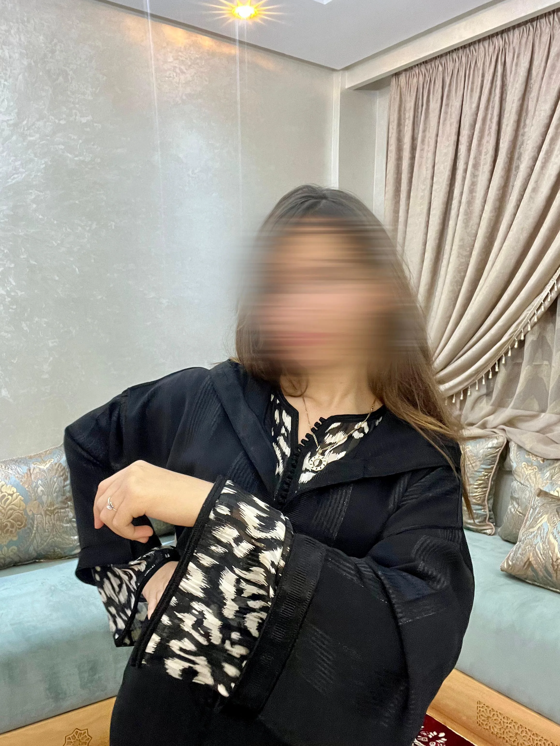 جلابة بنمط الزيبر من قطعتين 2