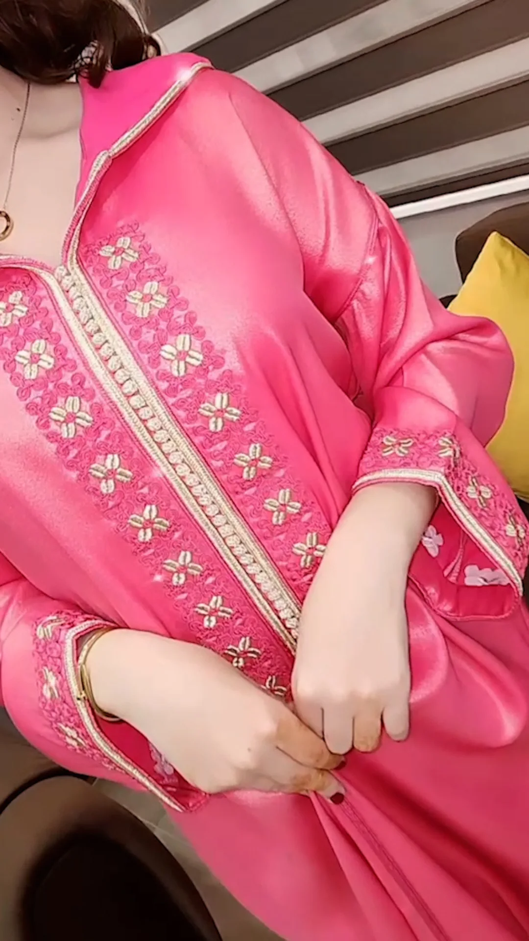 جلابة من قطعة واحدة ROSE FONCE