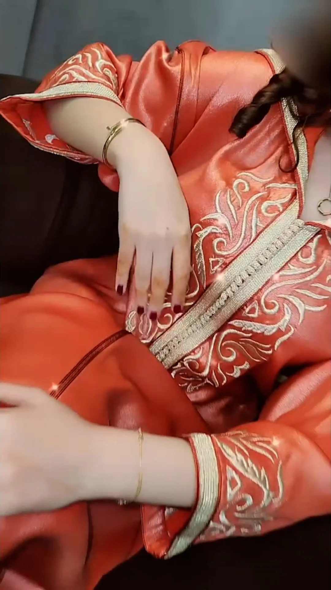 جلابة من قطعة واحدة ORANGE