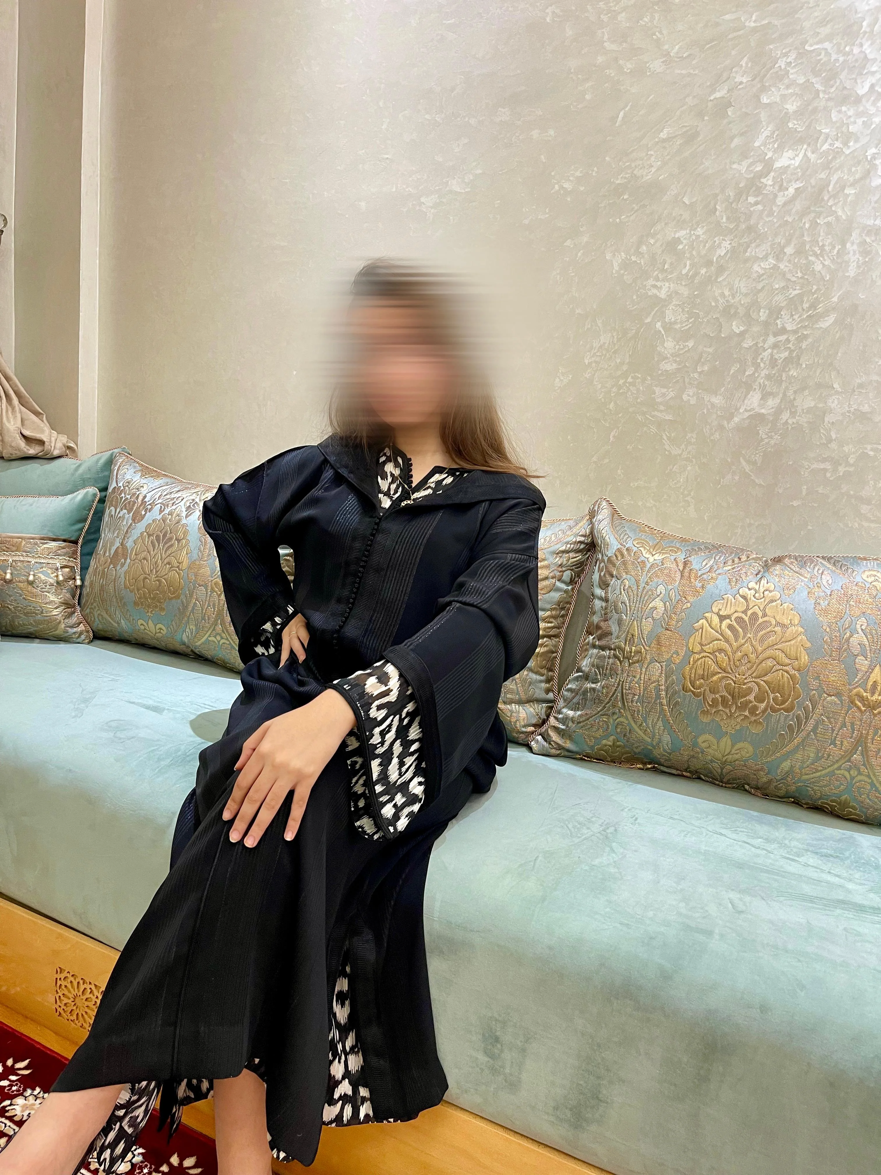 جلابة بنمط الزيبر من قطعتين 2