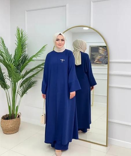 عباية من قطعتين موديل تركي  2025