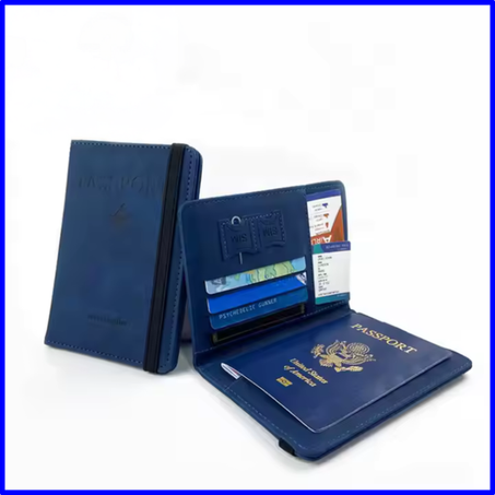 غطاء جواز سفر مصنوع من الجلد