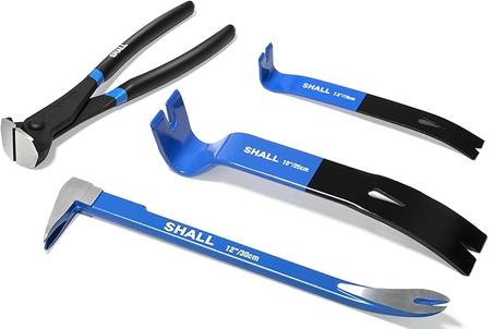 COMOWARE Juego de 7 herramientas de alicates, juego de alicates mecánicos con bolsa rodante, incluye junta de ranura, nariz larga, junta deslizante, alicates diagonales y de alambre para proy