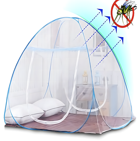 خيمة حماية منزلية على شكل قبة – مقاومة للحشرات وقابلة للطي | للأطفال والكبار