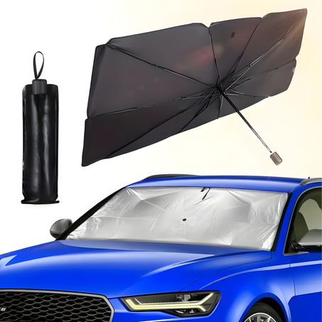 🔹 مظلة شمسية للسيارة | عازل حراري فعال يحمي سيارتك من الشمس