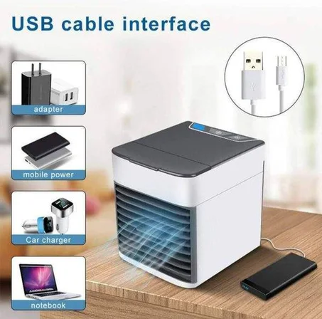 ✔️وداعاً لحر الصيف مكيفات بواسطة وصلة USB من شاحن جلاكسي أو خازن *كما يستخدم ك فواحه ومرطب جو*