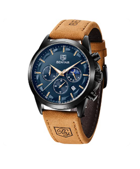 ساعة يد كرونوغراف رياضية مقاومة للماء للرجال من بينيار عسكرية متعددة الوظائف فاخرة عصرية كوارتز كلاسيك هدايا