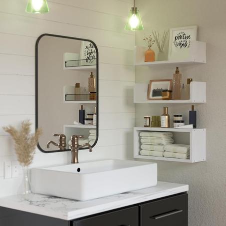 رفوف عائمة عملية وجميلة - تنظيم حمامك وديكورك بسهولة DANAWALL