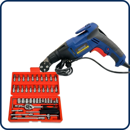 مفك برافي ROYCE RDC-550 مع حقيبة مفاتيح