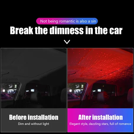 Car Interior Atmosphere Sky LED Mini USB Neon Light