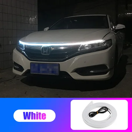 ridecomfort Car Led Light Strip Daytime Light Exterior Decor Lights Flexible Auto Atmospere Lamp Car Light Accessories