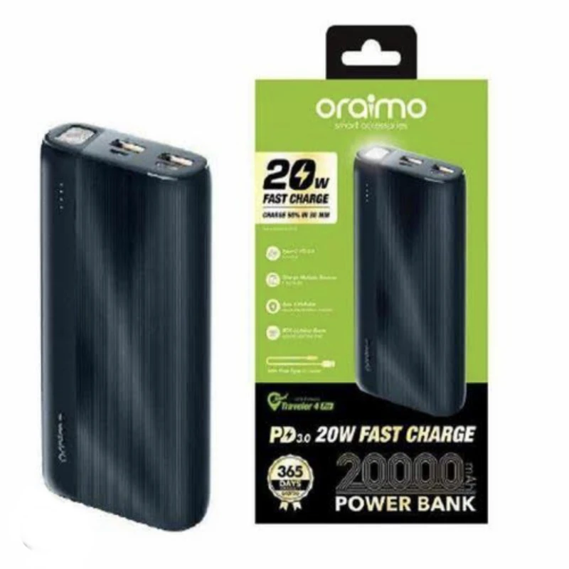 ORAIMO 20000mAh Fast Charge Power Bank