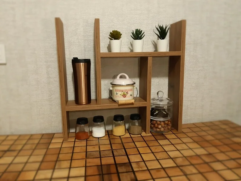 Épices Chic : Organisateur de Cuisine en Bois