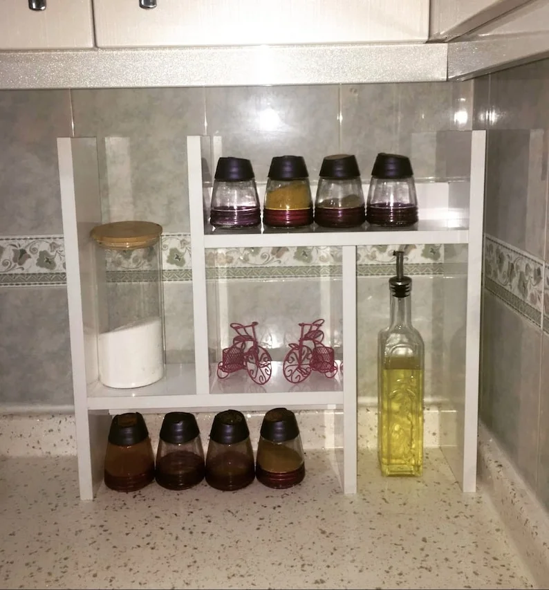 Épices Chic : Organisateur de Cuisine en Bois