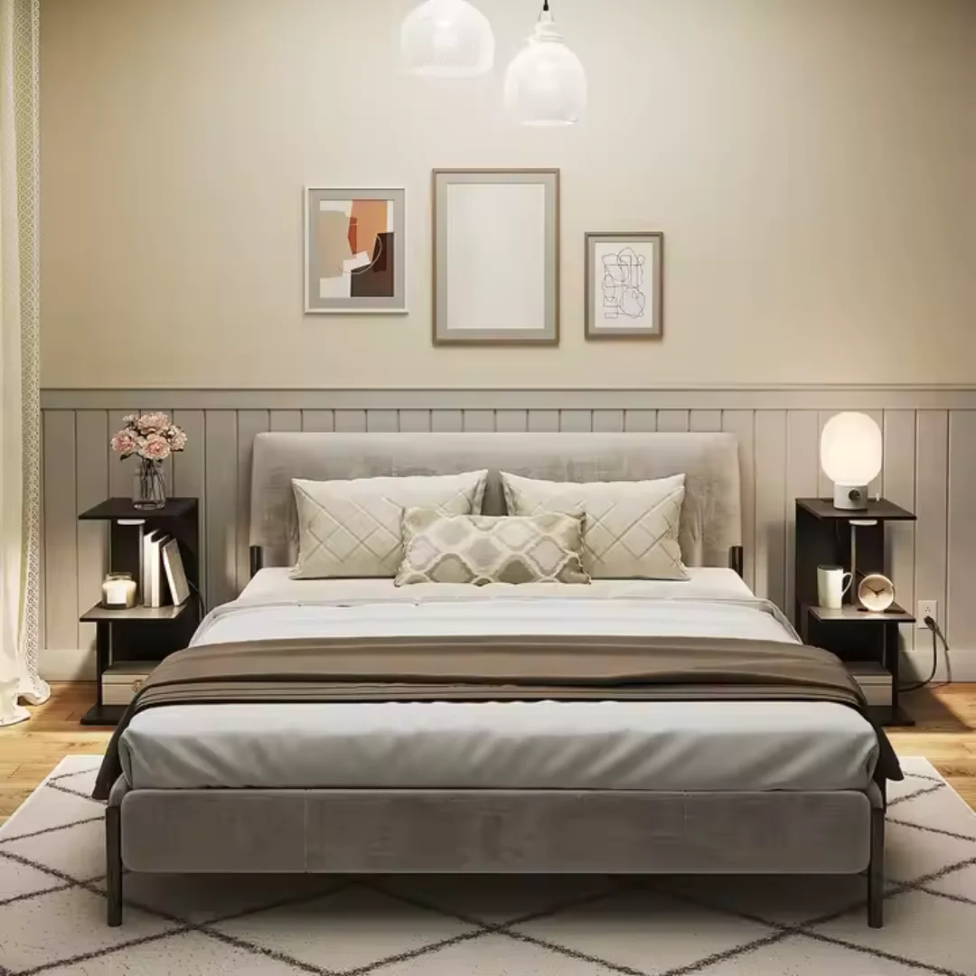 Bois Chic – Table de Nuit Moderne en C