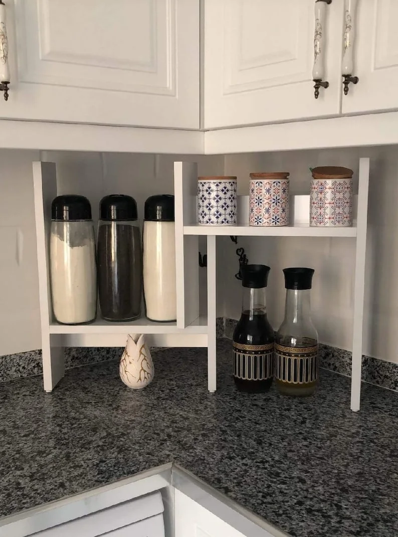 Épices Chic : Organisateur de Cuisine en Bois