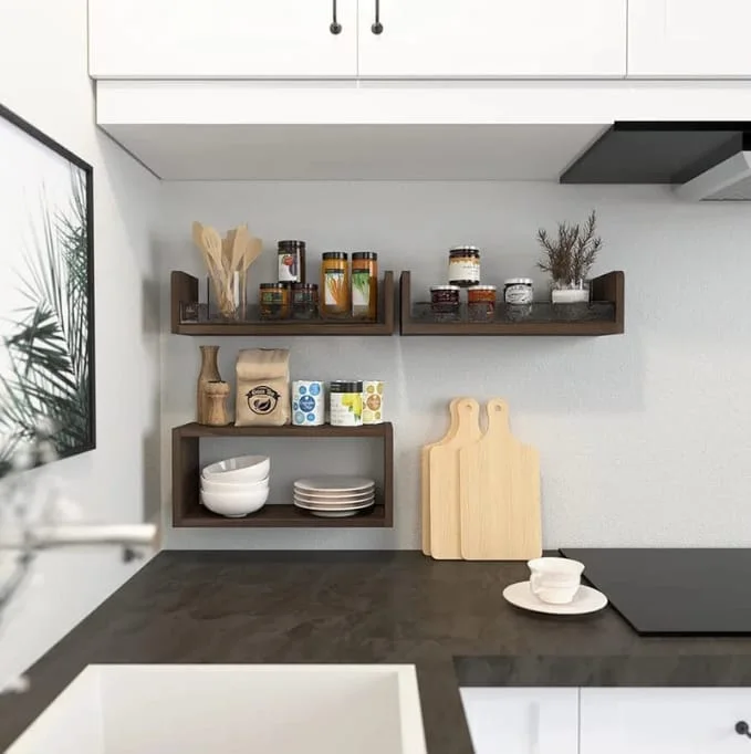 رفوف عائمة عملية وجميلة - تنظيم حمامك وديكورك بسهولة DANAWALL