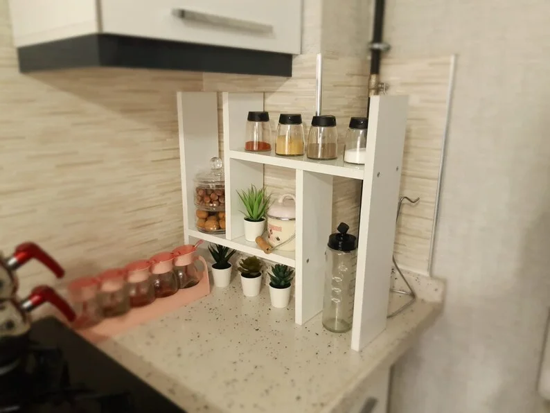 Épices Chic : Organisateur de Cuisine en Bois