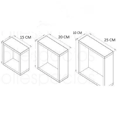 ETAGERE 3 CARRE + التوصيل مجاني