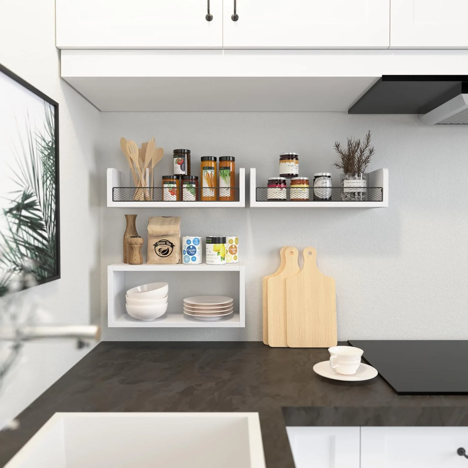 رفوف عائمة عملية وجميلة - تنظيم حمامك وديكورك بسهولة DANAWALL