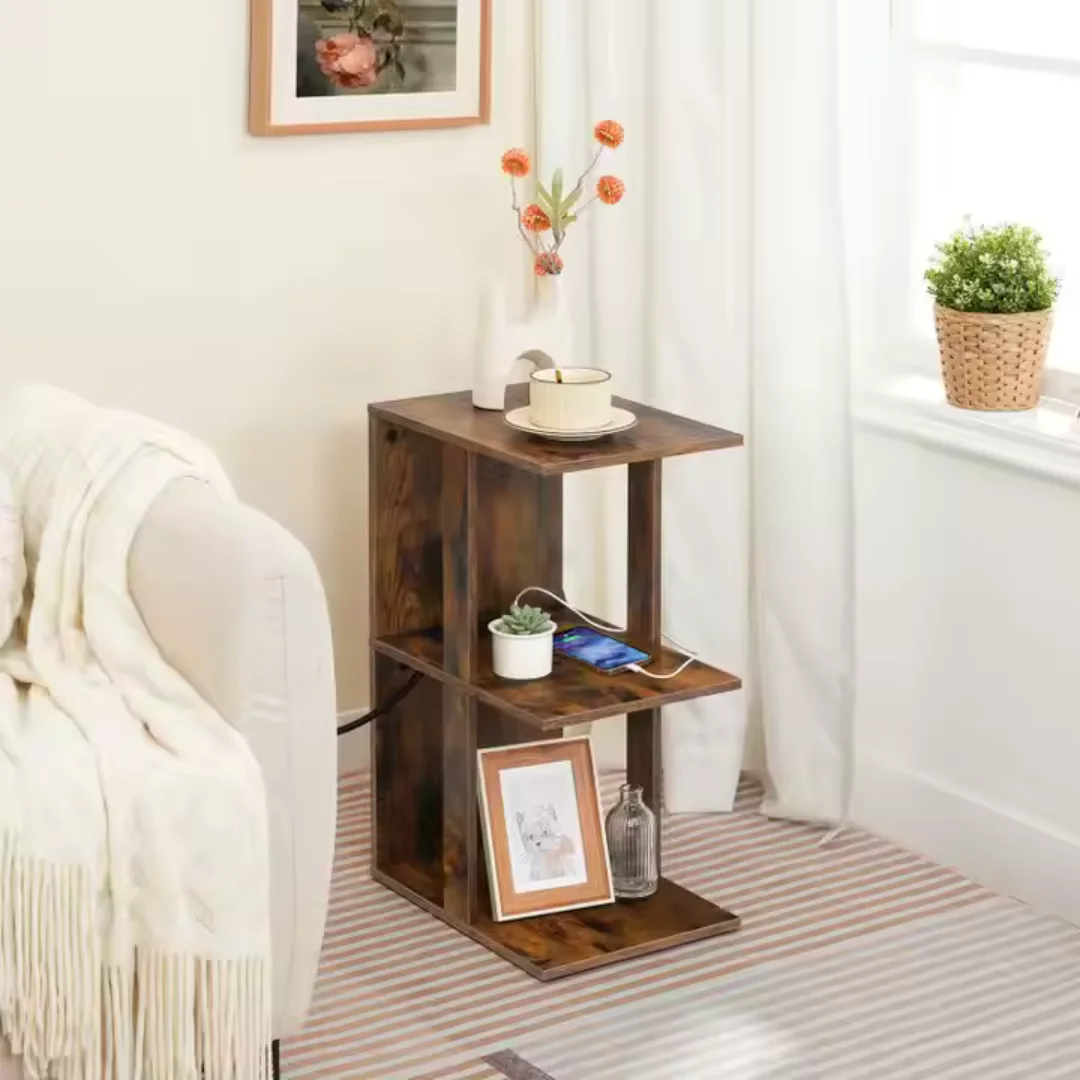 Bois Chic – Table de Nuit Moderne en C