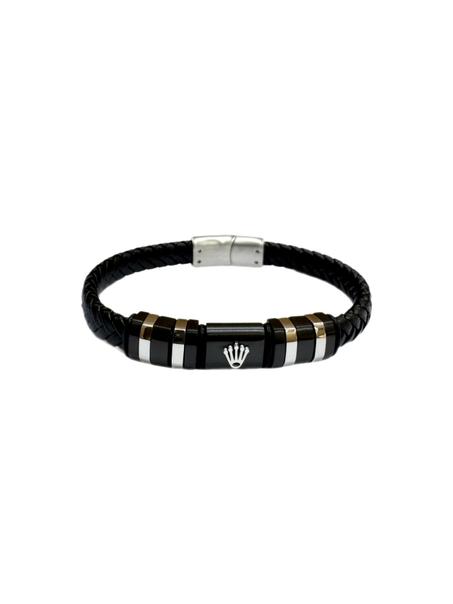 Bracelet Homme - Motif Et Fermoir Acier Inoxydable