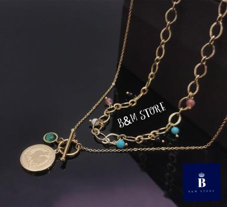 Collier Double - Acier Inoxydable