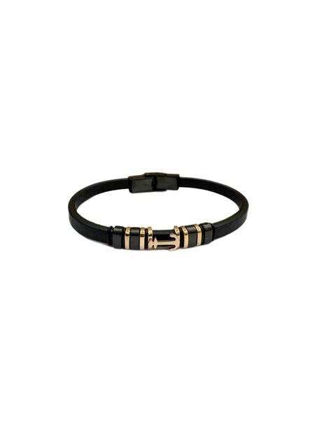 Bracelet Homme - Motif Et Fermoir Acier Inoxydable