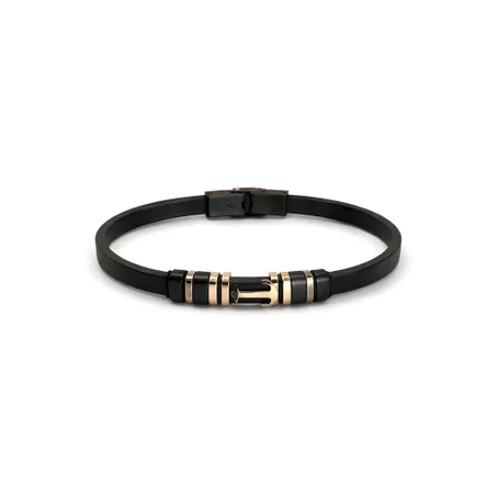 Bracelet Homme - Motif Et Fermoir Acier Inoxydable