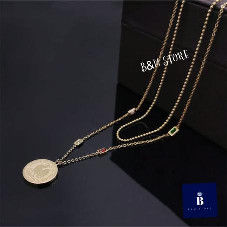 Collier Double - Acier Inoxydable