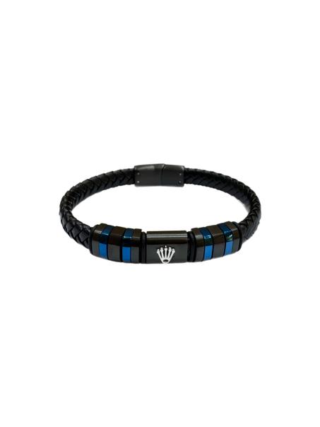 Bracelet Homme - Motif Et Fermoir Acier Inoxydable