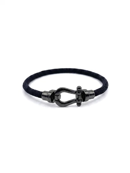 Bracelet Cordon - Motif Fred Acier Inoxydable