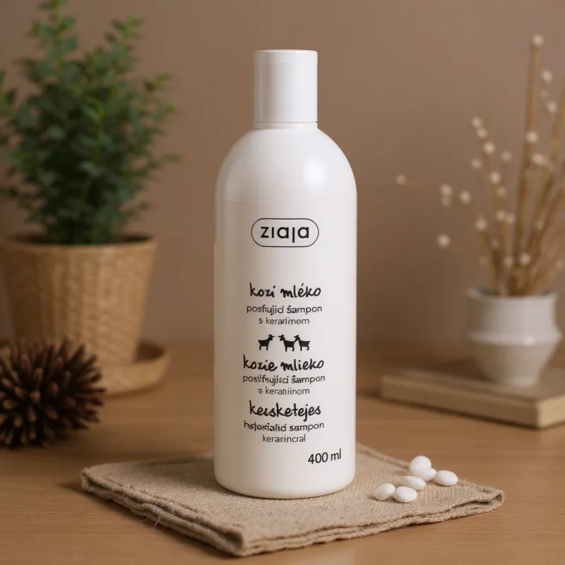 Shampoing fortifiant à la kératine et au Lait de chèvre - Maxi format 400ml- Ziaja