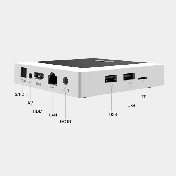 جهاز Mecool KM7 Plus TV Box - Google TV - 2 جيجابايت/16 جيجابايت + اشتراك لمدة عام في خدمة IP-TV بدقة 4K UHD - Netflix بدقة 4K