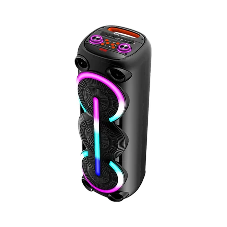حدث إصدار من Original ZQS8313: مكبر صوت لاسلكي بتقنية البلوتوث مزود بثلاثة مكبرات صوت مقاس 8 بوصات وبطارية مدمجة قابلة لإعادة الشحن، ومكبر صوت محمول للاستخدام في الهواء الطلق والحفلات