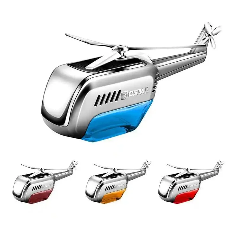 معطرات السيارة على شكل طائرة هليكوبتر تعمل بالطاقة الشمسية للسيارة