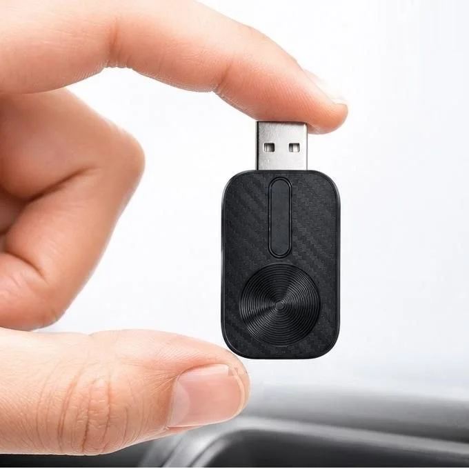 محول لاسلكي 2 في 1 يدعم Apple CarPlay وAndroid Auto لسيارات