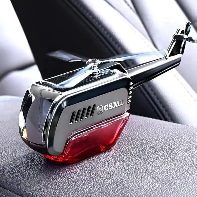 معطرات السيارة على شكل طائرة هليكوبتر تعمل بالطاقة الشمسية للسيارة