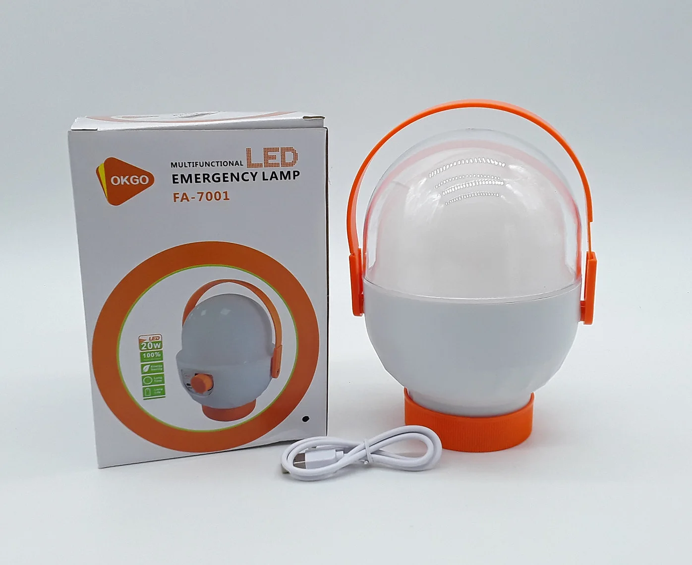 LED FA-7001 20Wمصباح قابل للشحن