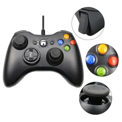 جهاز تحكم Xbox 360 سلكي – اتصال مستقر وأداء لا مثيل له مع أجهزة الألعاب وأجهزة الكمبيوتر التي تعمل بنظام Windows XP/7/8/10