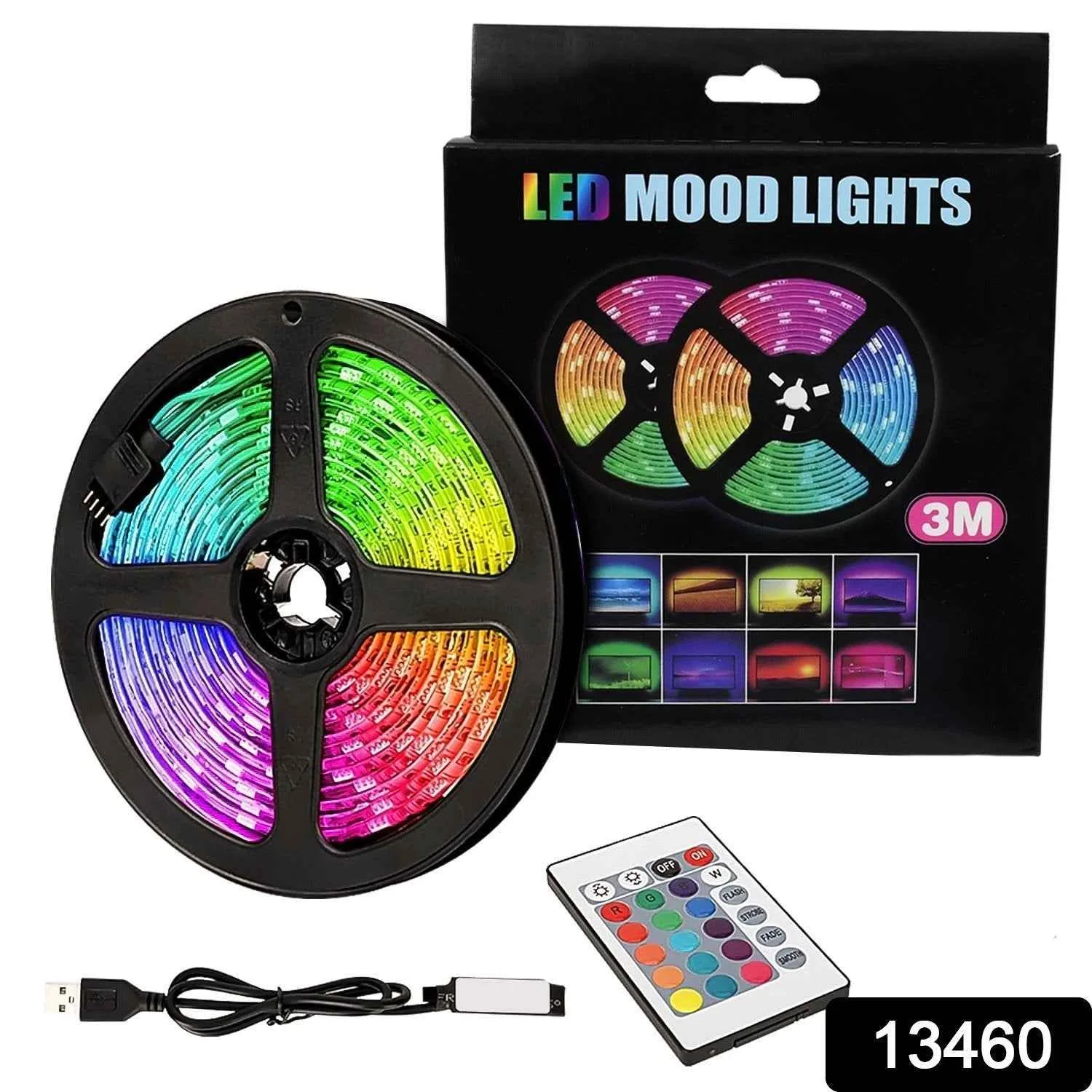 شريط LED RGB - مجموعة إضاءة جوية من 5M