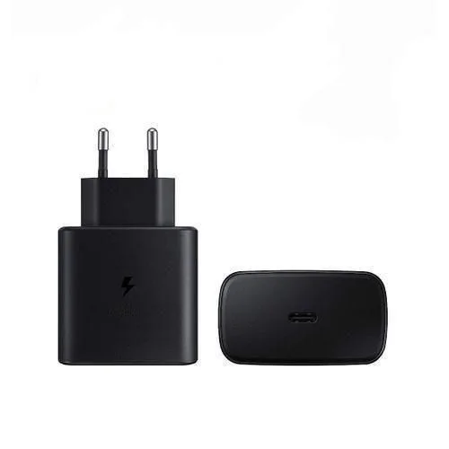 شاحن هاتف - سامسونج - 45 واط - شحن سريع - USB-C - كابل مرفق