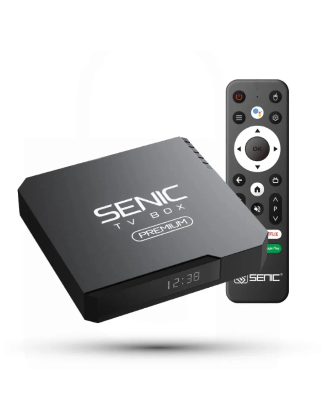 جهاز التلفزيون الرقمي Senic SC-301 بنظام أندرويد 14 + اشتراك Smart X2 لمدة 12 شهرًا