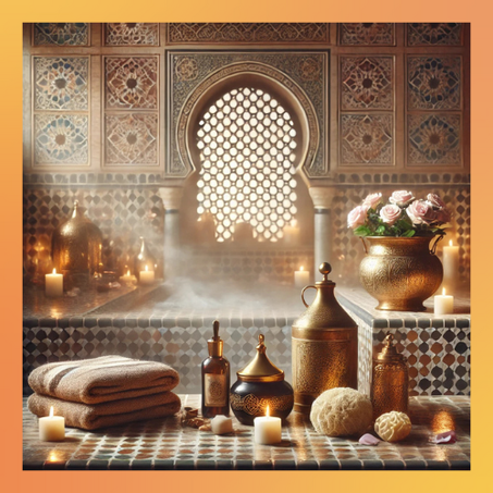 الحمام مغريبي والعناية بالبشرة والشعر