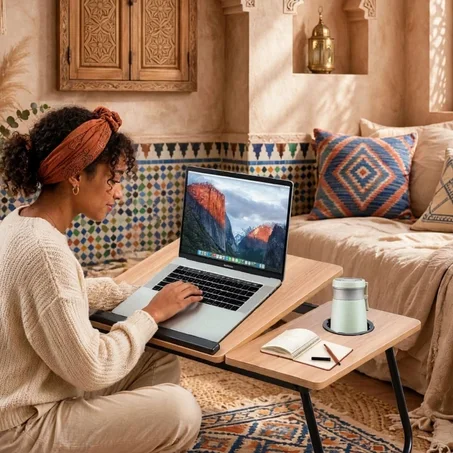 طاولة قابلة للطي للابتوب - Table Pliable Confort & Élégant