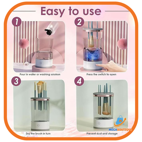 منظف فرش المكياج الكهربائي