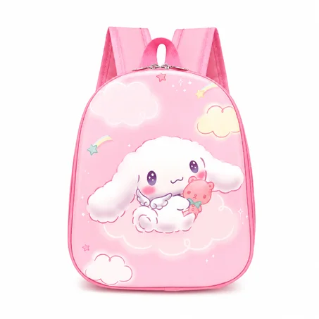 Découvrez le sac à dos rose ATOUCH pour enfant avec son motif Cinnamoroll en relief 3D. Un cartable préscolaire mignon, confortable et coloré, idéal pour l'école et les sorties.